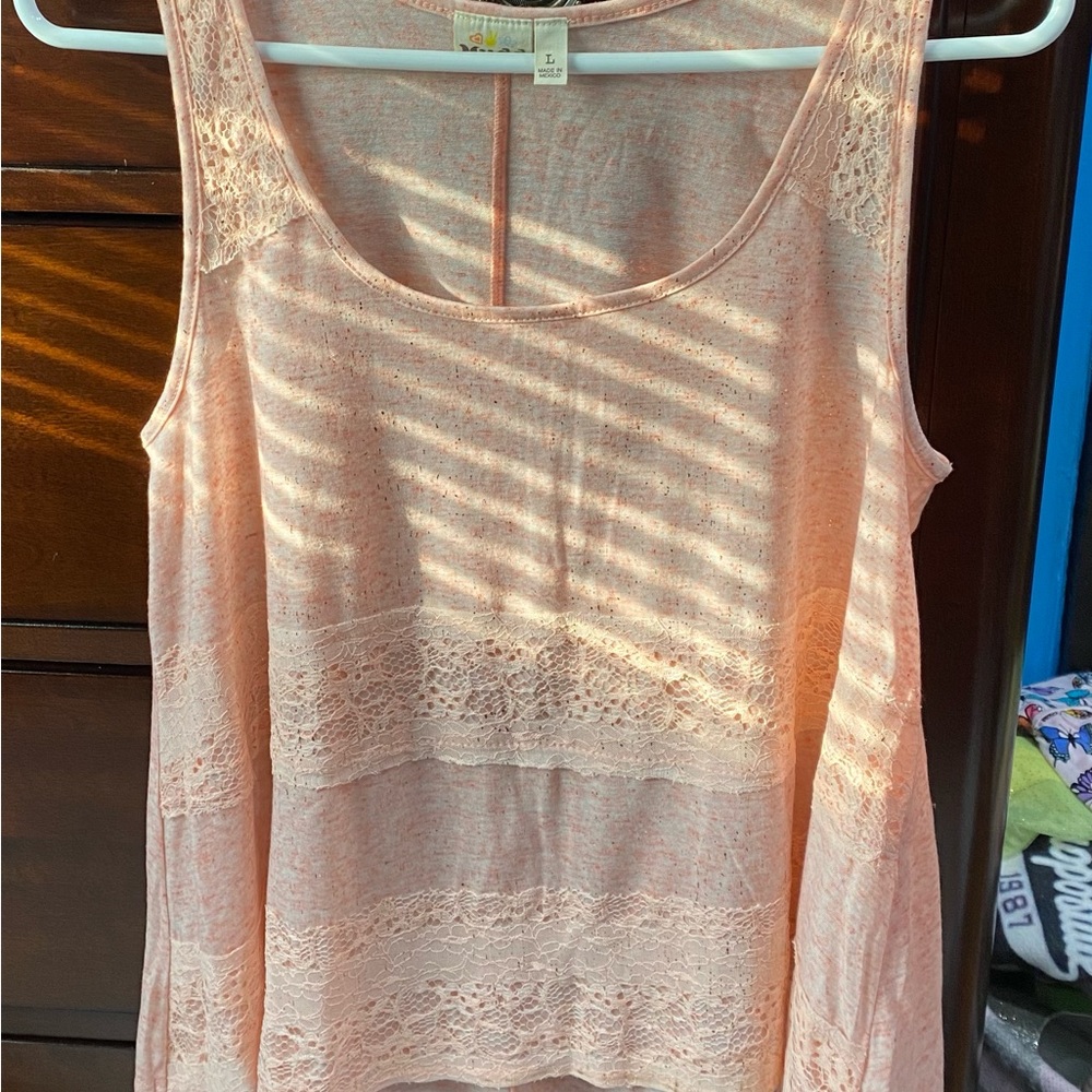MUDD tank top. Never worn. Pink.